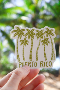 Puerto Rico Palms Sticker